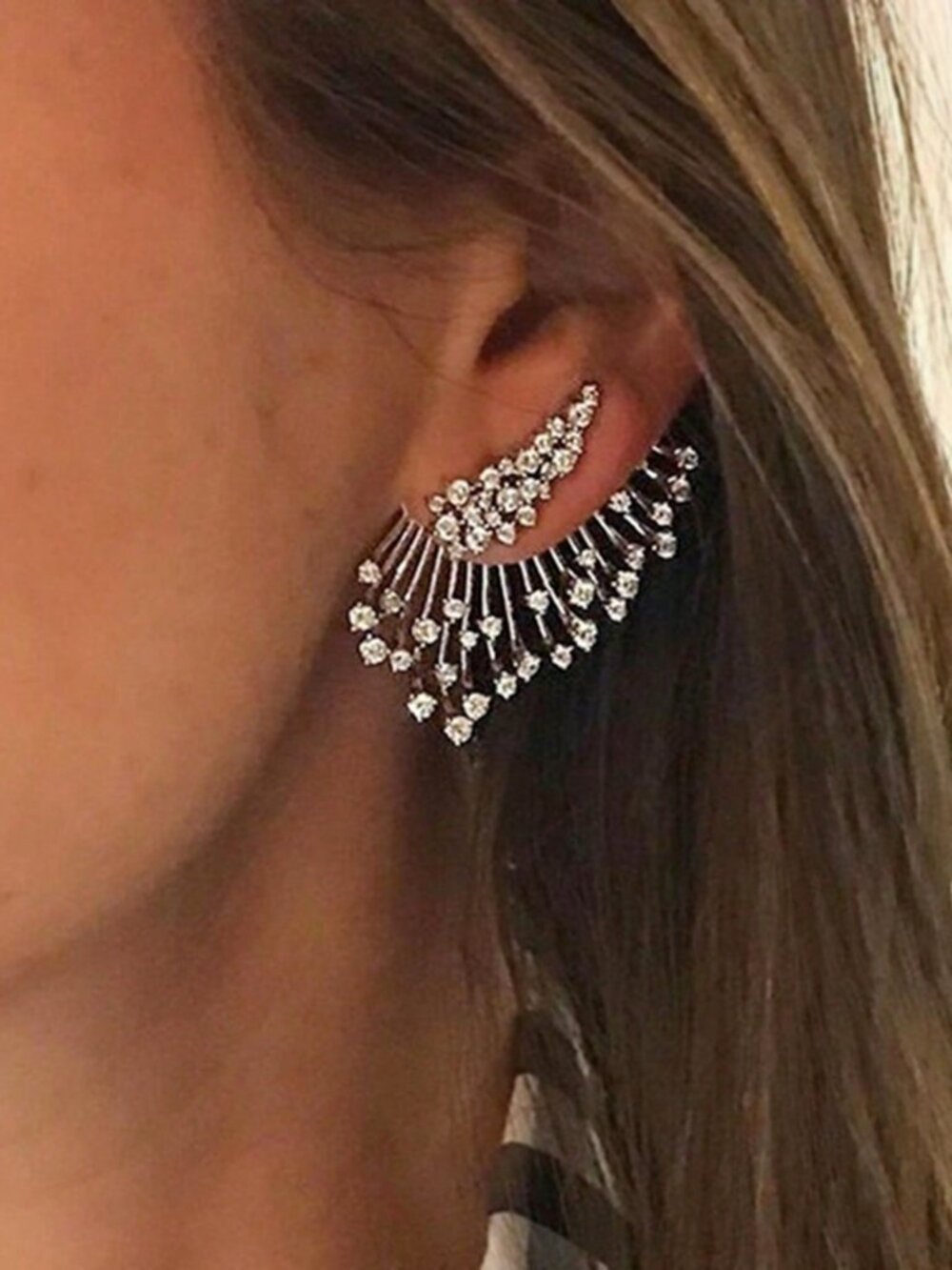 Beautiful Cubic Zirconia Elegant Women's Rhinestone Earrings